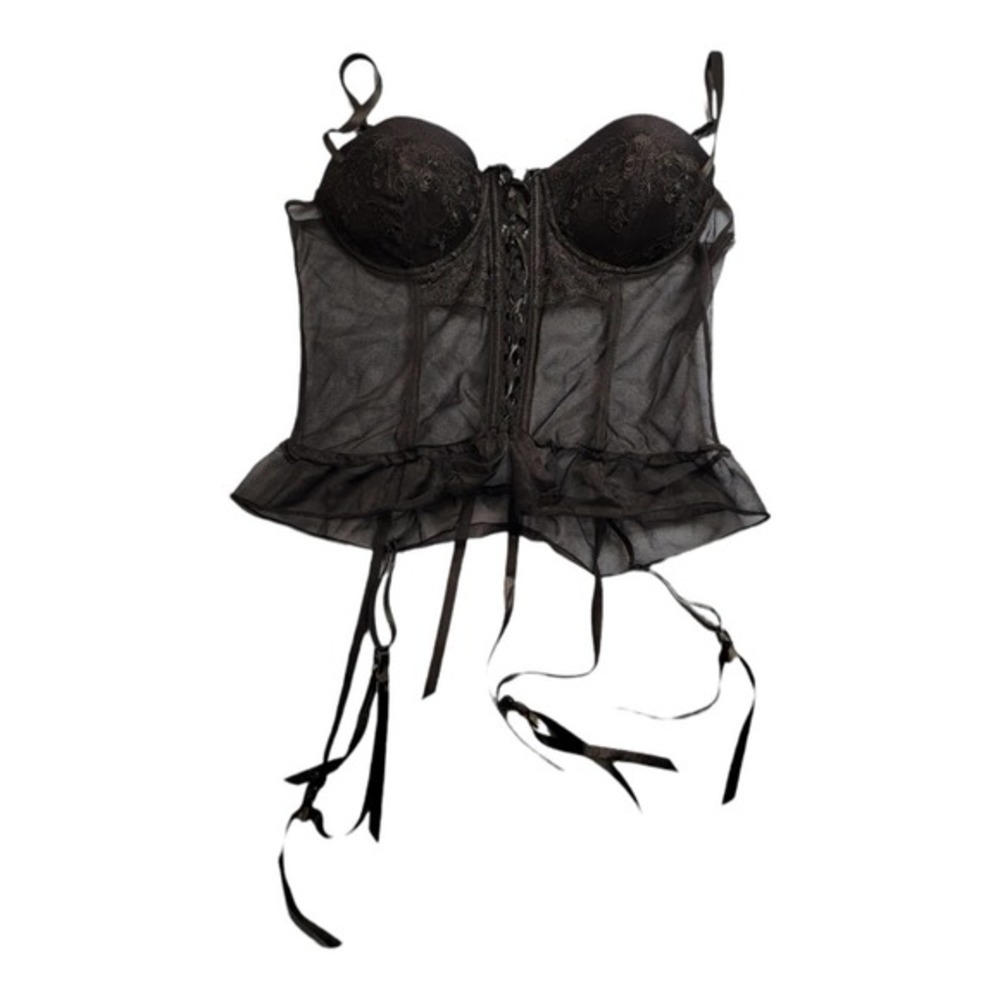 Cinema Etoile SEDUCTIVEWEAR GARTER BUSTIER Size Medium Black